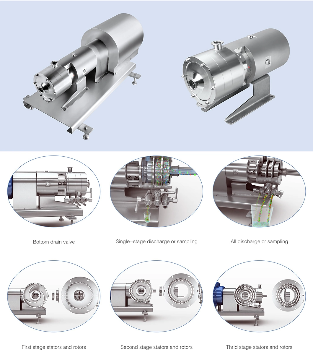 Single-Stage Donjoy Emulsified Homogeneous Mixing Pump for Dairy Processing Cheese