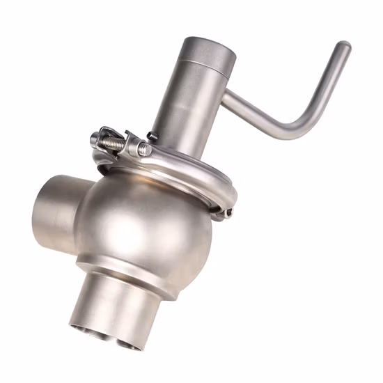 SS304/316L衛生ステンレス鋼製の手動切り替えグローブシートバルブ